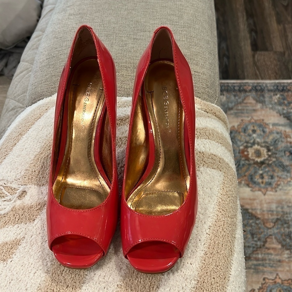 BCBG Coral Patent Leather Dion Pumps